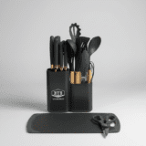 طقم أدوات مطبخ متكامل (أدوات طهي وسكاكين)